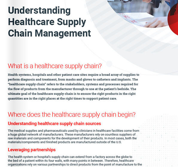  Understanding Healthcare Supply Chain Management