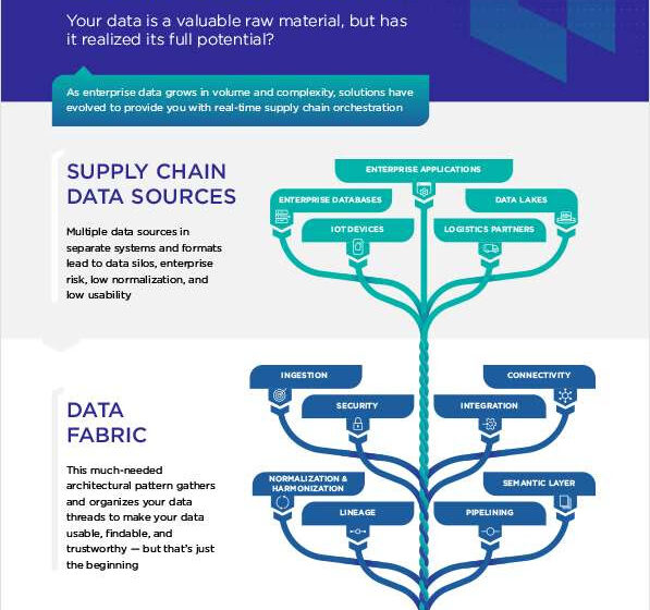  Smart Data Fabrics for Supply Chain Infographic